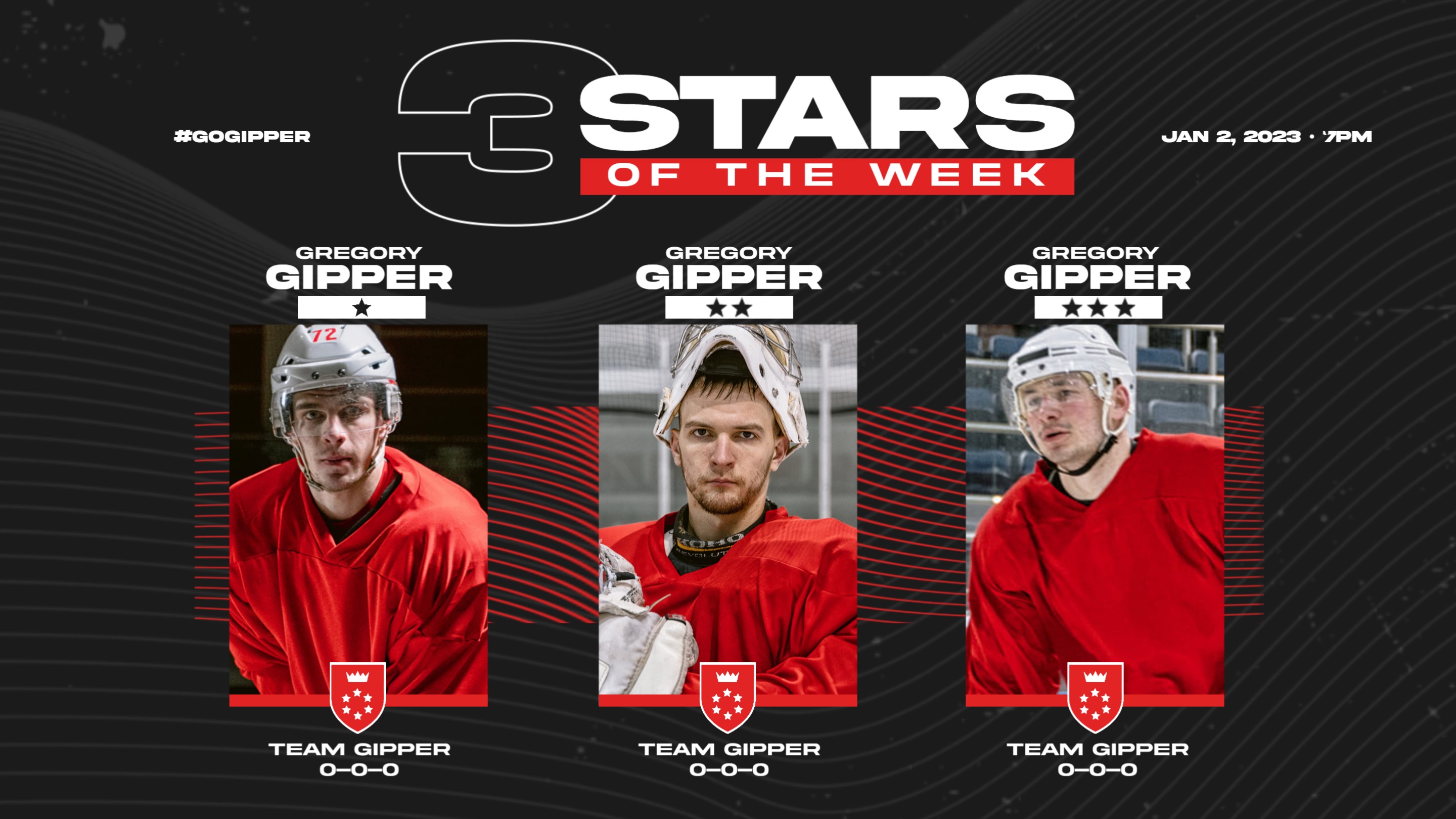 Create Player of the Week Graphics Gipper